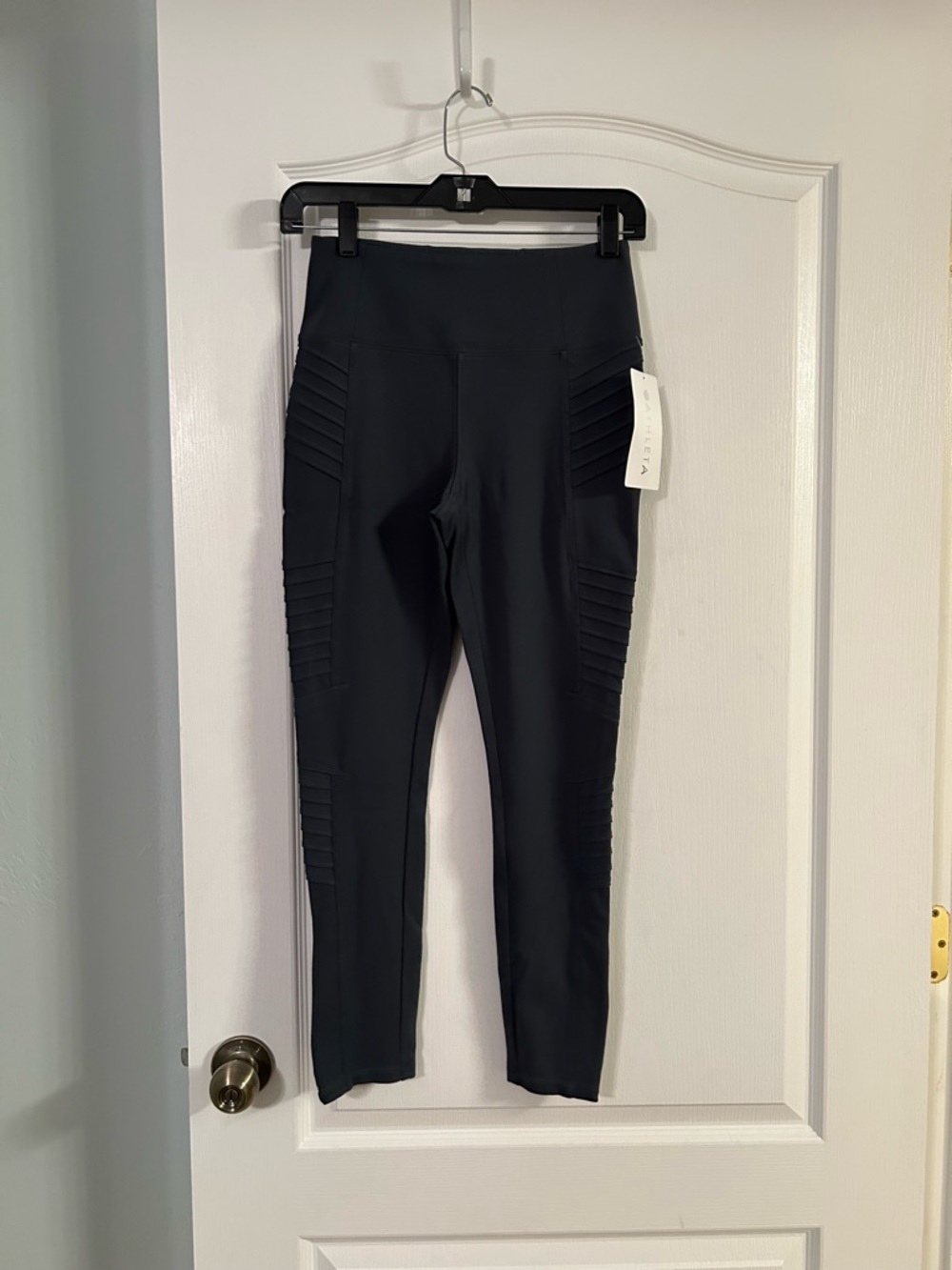 NWT athleta Delancey moto leggings size small